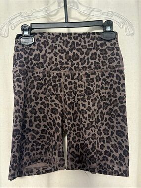 Velocity Brown and Black Leopard Print Women’s Shorts